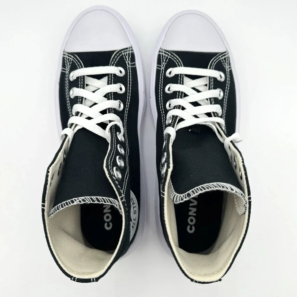Converse Chuck Taylor All Star Move Platform Hi Women's 9 Sneakers Black/White - Picture 2 of 11